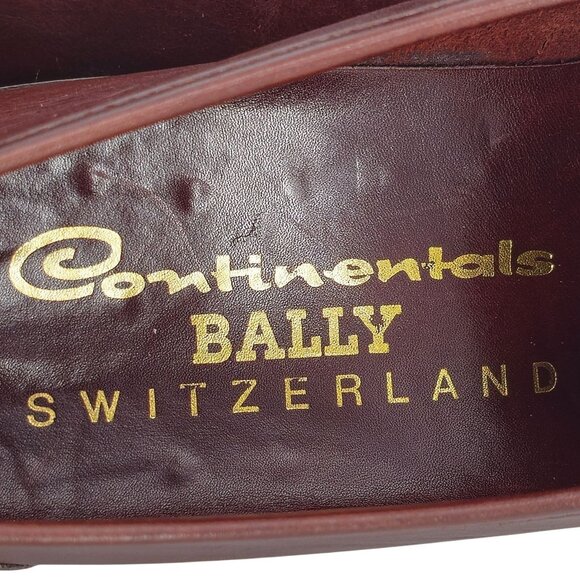 NEW Vintage Continentals Bally Swiss Dress Shoe 9 Brown Leather Loafer Old Stock main image 6